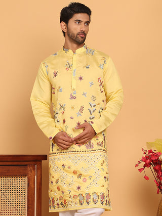Floral Embroidered and Sequins Kurtas