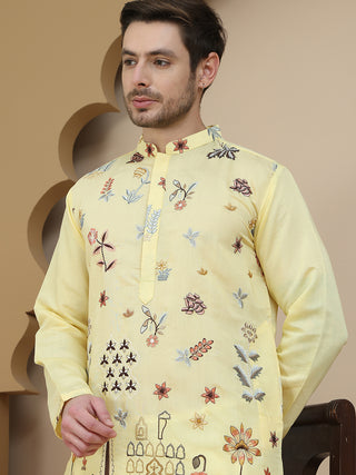 Embroidered Silk Blend Kurtas