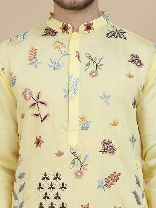 Embroidered Silk Blend Kurtas