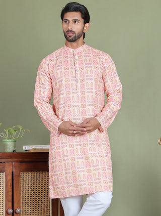 Embroidered and Printed Cotton Blend Kurtas.