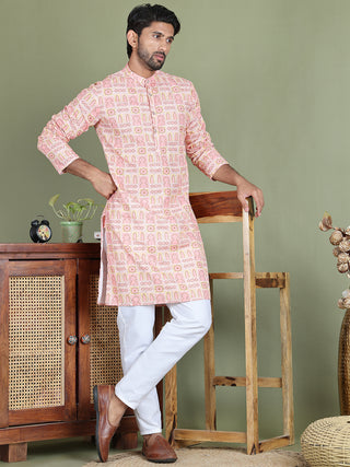 Embroidered and Printed Cotton Blend Kurtas.