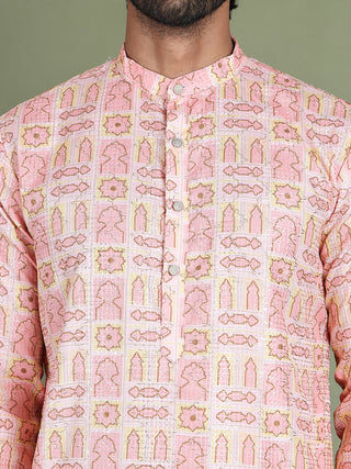 Embroidered and Printed Cotton Blend Kurtas.