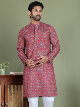 Embroidered and Printed Cotton Blend Kurtas.