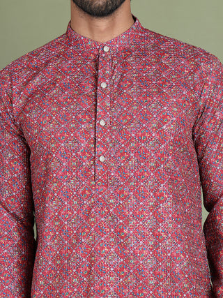 Embroidered and Printed Cotton Blend Kurtas.