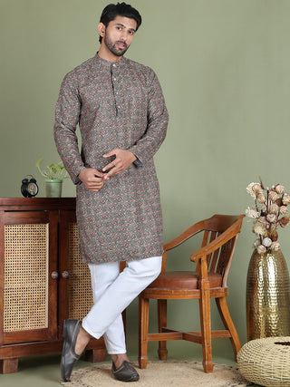 Embroidered and Printed Cotton Blend Kurtas.