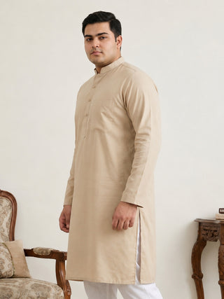 Solid Cotton Kurta for Men