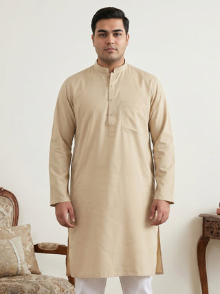 Solid Cotton Kurta for Men