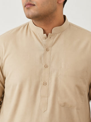 Solid Cotton Kurta for Men