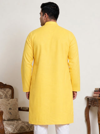 Solid Cotton Kurta for Men