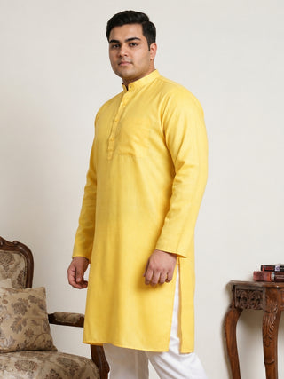Solid Cotton Kurta for Men