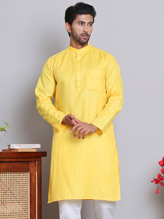 Solid Cotton Kurtas for Men