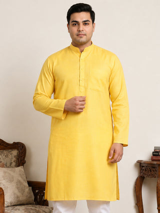 Solid Cotton Kurta for Men