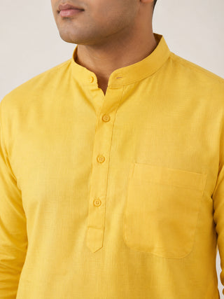 Solid Cotton Kurta for Men