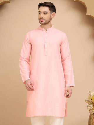 Solid Cotton Kurtas for Men