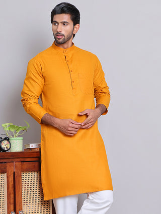 Solid Cotton Kurtas for Men