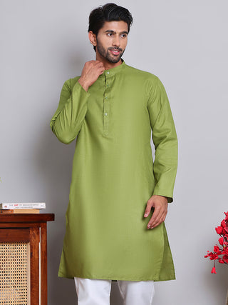 Solid Cotton Kurtas for Men