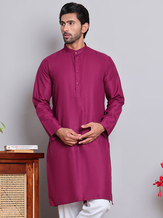 Solid Cotton Kurtas for Men