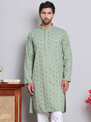 Men's Embroidered and Sequence Kurtas