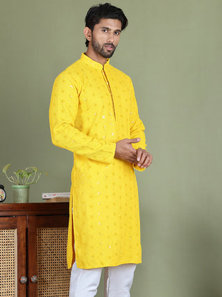 Men's Embroidered and Sequence Kurtas.