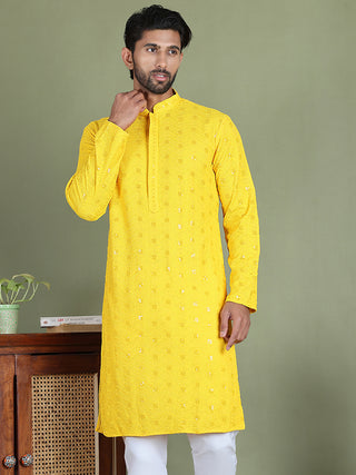 Men's Embroidered and Sequence Kurtas.