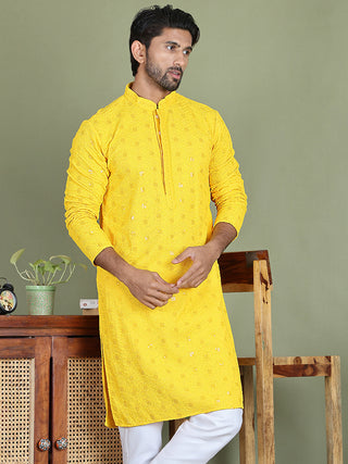 Men's Embroidered and Sequence Kurtas.