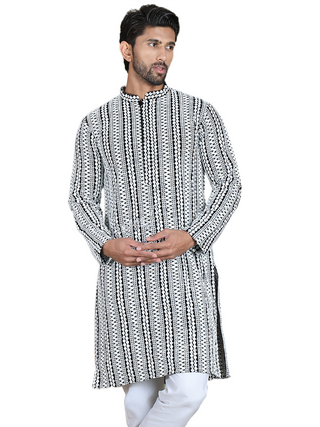 Embroidered and Mirror Work Kurtas.