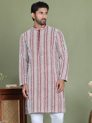 Embroidered and Mirror Work Kurtas.