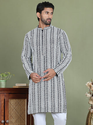 Embroidered and Mirror Work Kurtas.