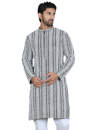 Embroidered and Mirror Work Kurtas.