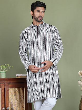 Embroidered and Mirror Work Kurtas.