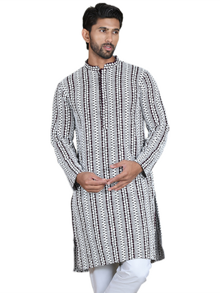 Embroidered and Mirror Work Kurtas.