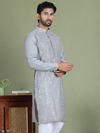 Embroidered and Mirror Work Kurtas for Men