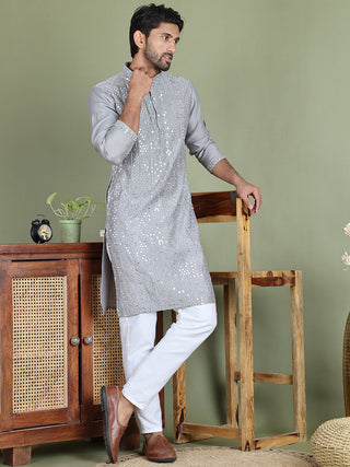 Embroidered and Mirror Work Kurtas for Men