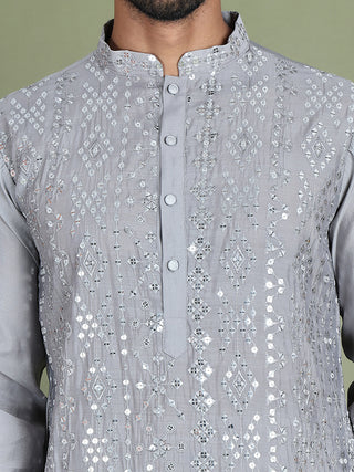 Embroidered and Mirror Work Kurtas for Men