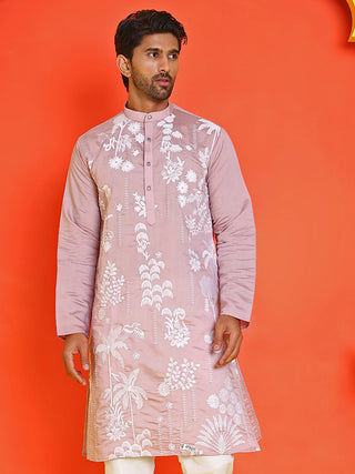 Embroidered Straight Kurtas for Men
