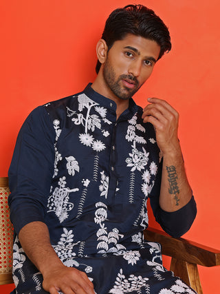 Embroidered Straight Kurtas for Men