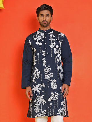 Embroidered Straight Kurtas for Men