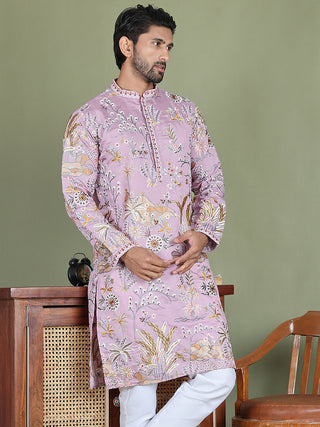 Floral Embroidered Straight Kurtas