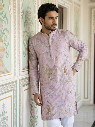 Floral Embroidered Straight Kurta