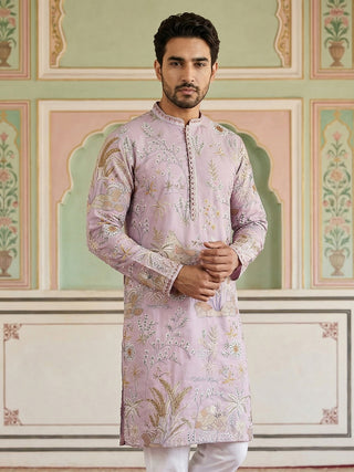 Floral Embroidered Straight Kurta