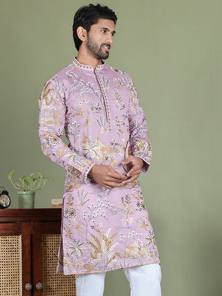 Floral Embroidered Straight Kurtas