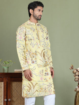 Floral Embroidered Straight Kurtas