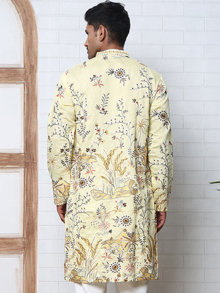 Floral Embroidered Straight Kurta