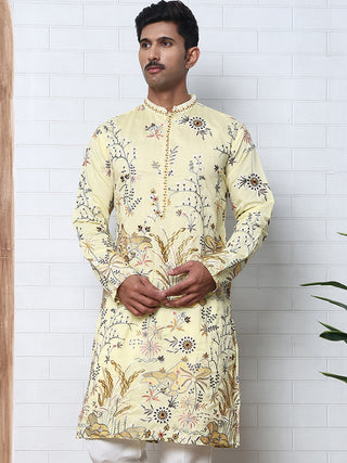 Floral Embroidered Straight Kurta