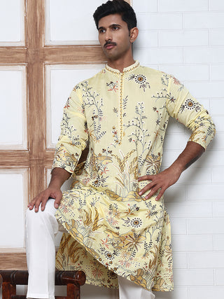 Floral Embroidered Straight Kurta