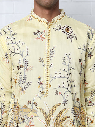 Floral Embroidered Straight Kurta
