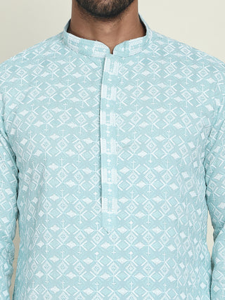 Embroidered and Sequins straight Kurtas for Men