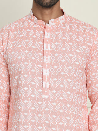 Embroidered and Sequins straight Kurtas for Men