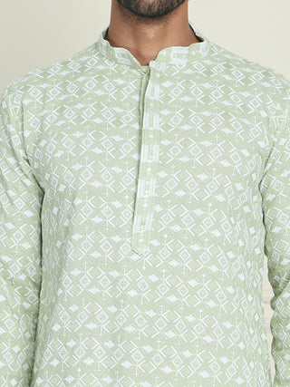 Embroidered and Sequins straight Kurtas for Men