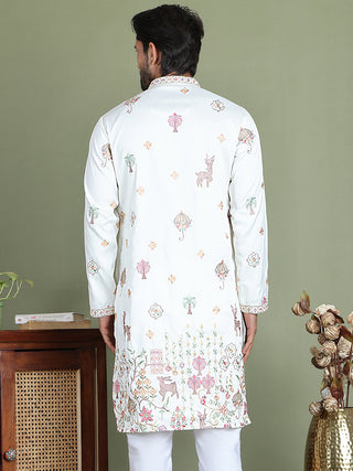 Floral Embroidered and Sequins Kurtas